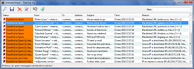 AntispamSniper: Filtering log